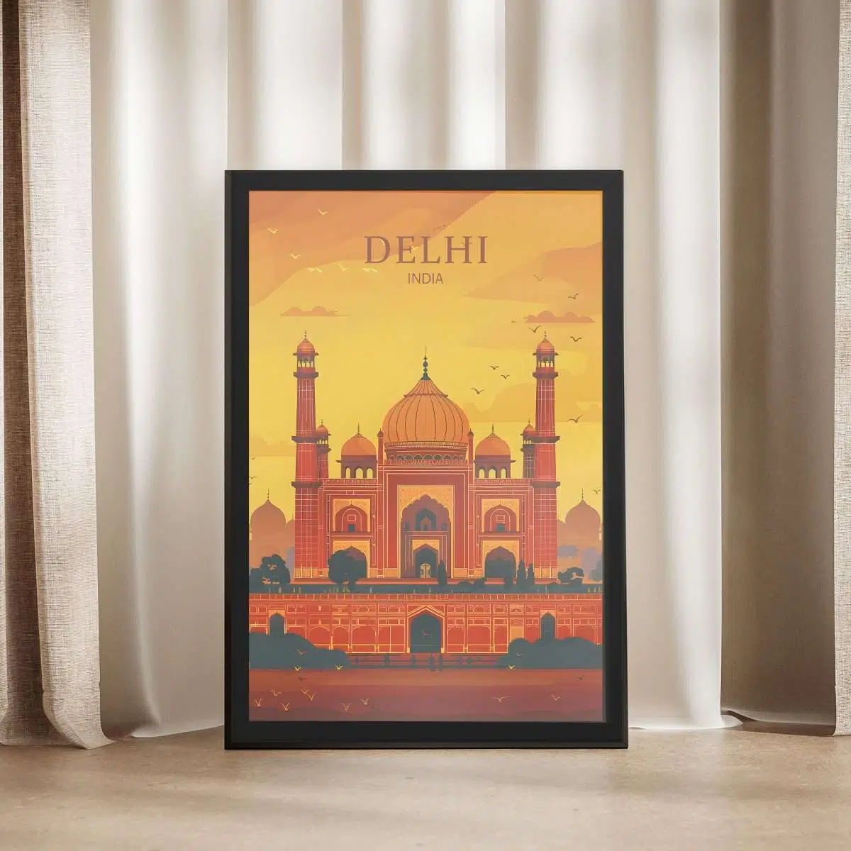 Delhi Mughal Majesty Framed Poster UnitedWorldMemories