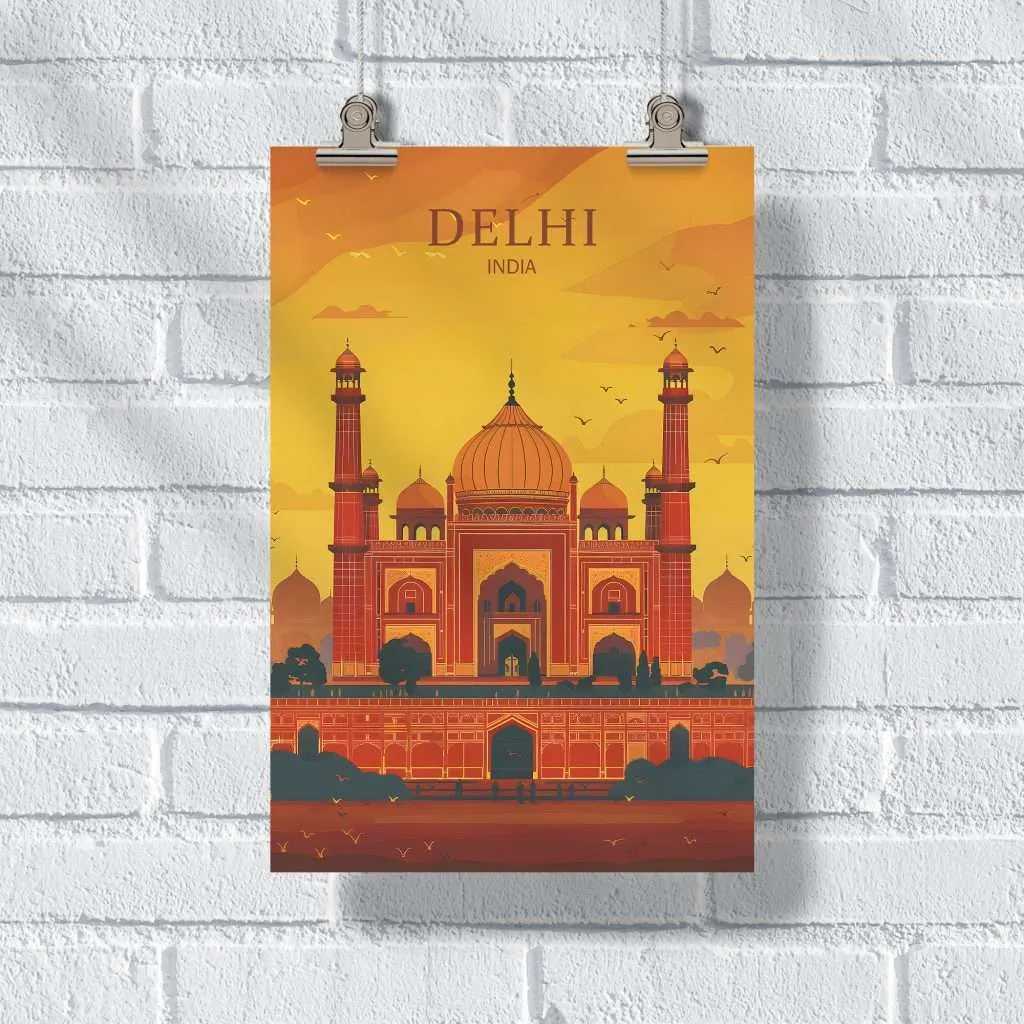 Delhi Mughal Majesty Poster UnitedWorldMemories