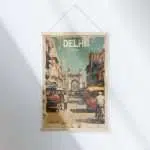 Delhi Vintage Old Delhi Hanger Poster UnitedWorldMemories