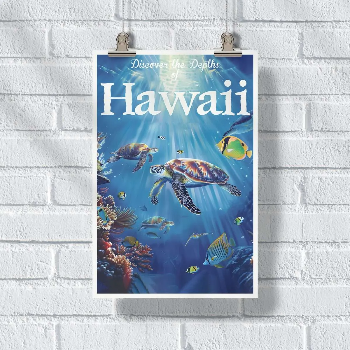 Discover The Depths Of Hawaii Poster UnitedWorldMemories