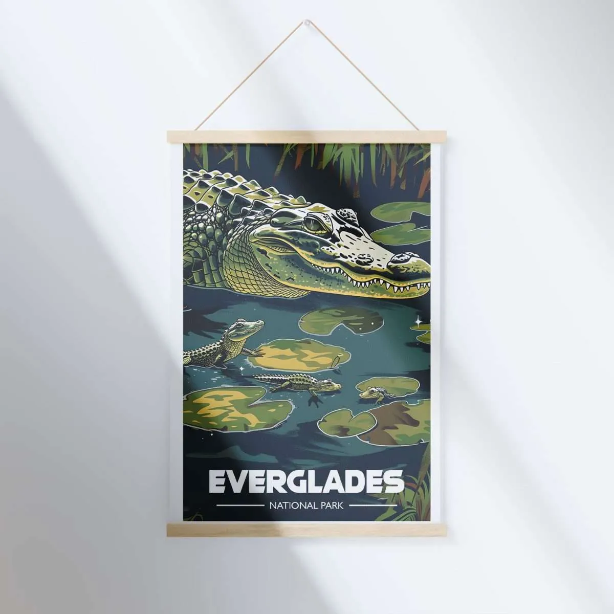 Everglades National Park Gator Guardians Hanger Poster UnitedWorldMemories