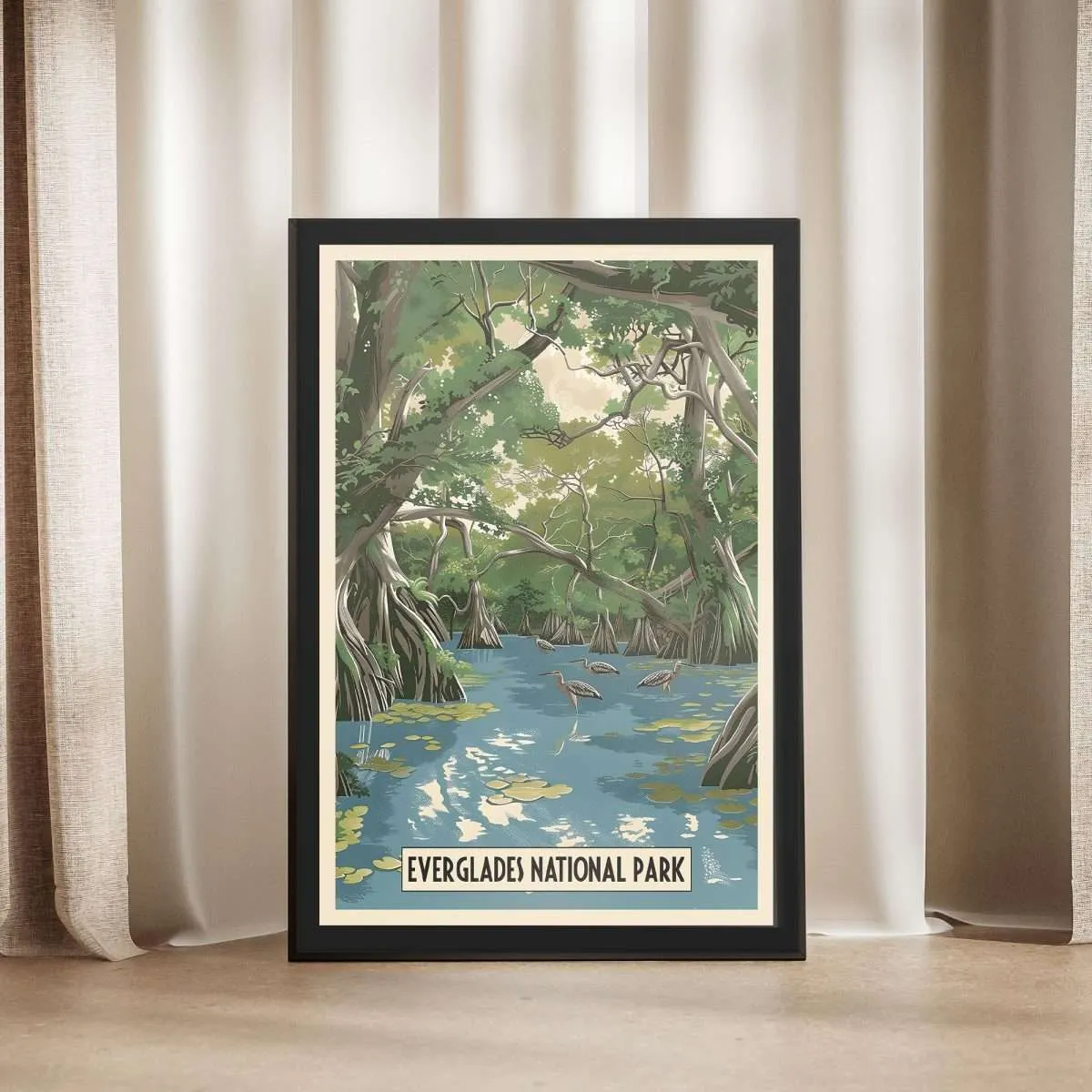 Everglades National Park Mangrove Majesty Framed Poster UnitedWorldMemories