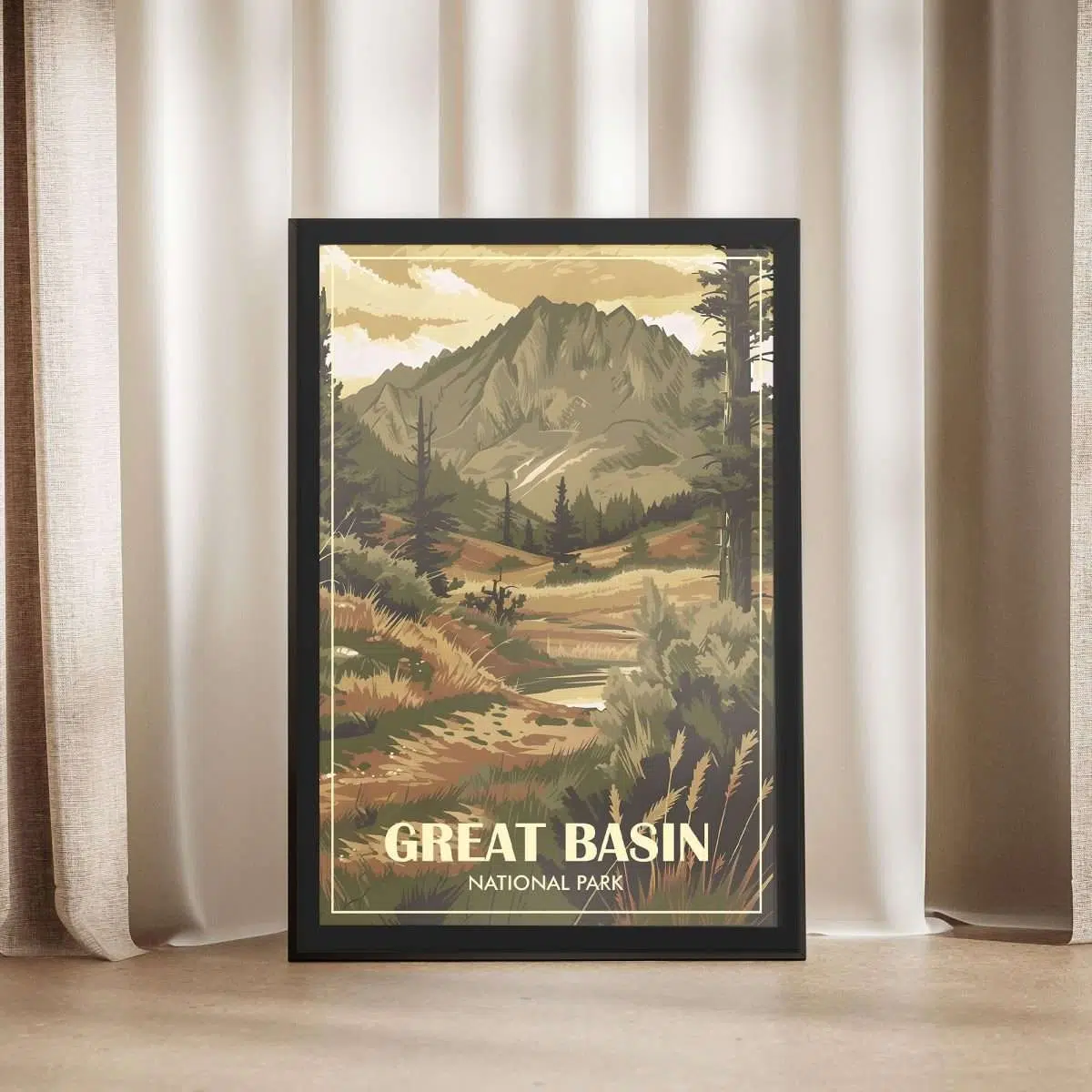 Great Basin National Park Timeless Beauty Framed Poster UnitedWorldMemories