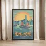 Hong Kong Classic Victoria Harbor Framed Poster UnitedWorldMemories