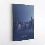 Hong Kong Minimalist Skyline Canvas UnitedWorldMemories