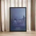 Hong Kong Minimalist Skyline Framed Poster UnitedWorldMemories