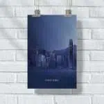 Hong Kong Minimalist Skyline Poster UnitedWorldMemories