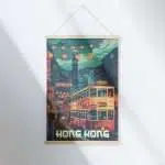 Hong Kong Nostalgic Tram Hanger Poster UnitedWorldMemories