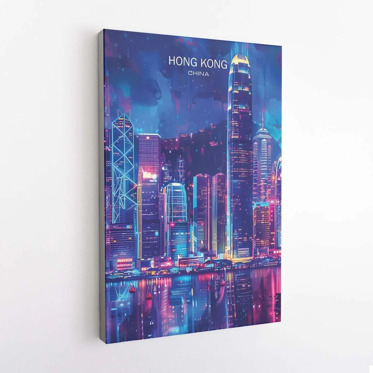 Hong Kong Skyline Spectacle Canvas UnitedWorldMemories