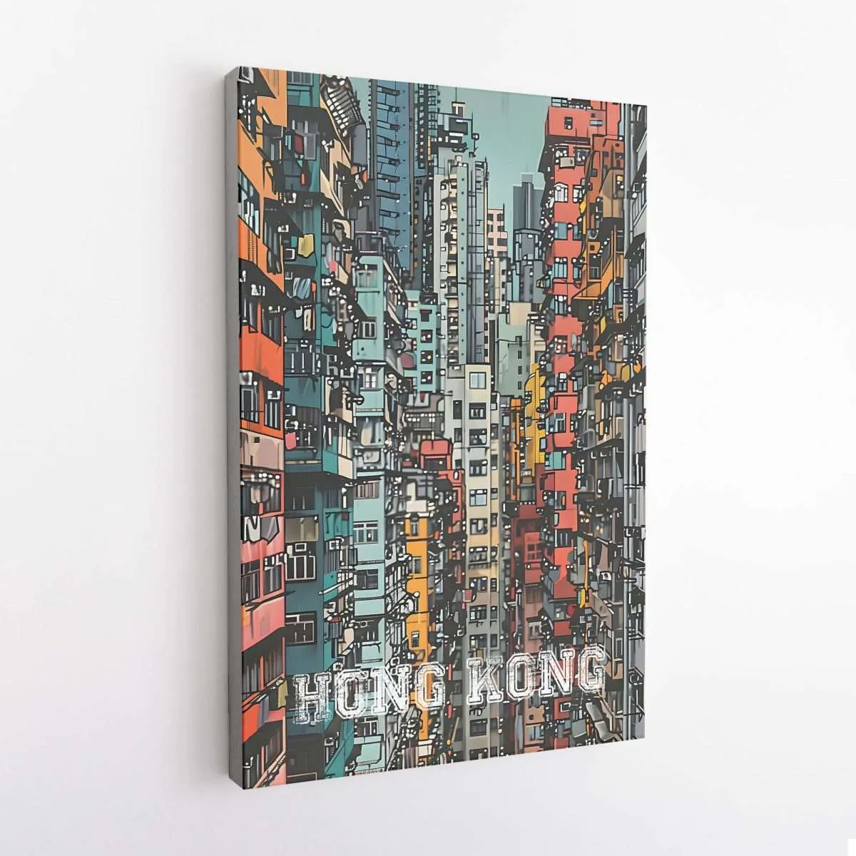 Hong Kong Urban Jungle Canvas UnitedWorldMemories