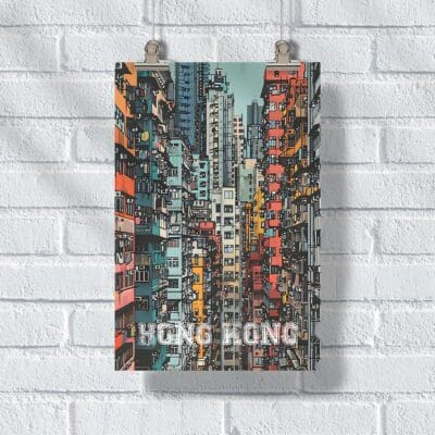 Hong Kong Urban Jungle Poster UnitedWorldMemories