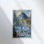 Idaho Fishing Freedom Hanger Poster UnitedWorldMemories
