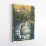 Idaho Fly Fishing Freedom Canvas UnitedWorldMemories