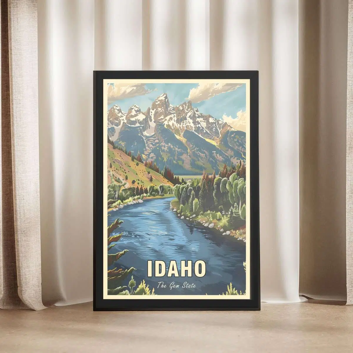 Idaho Gem State Grandeur Framed Poster UnitedWorldMemories