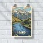 Idaho Gem State Grandeur Poster UnitedWorldMemories