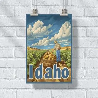 Idaho Potato Paradise Poster UnitedWorldMemories