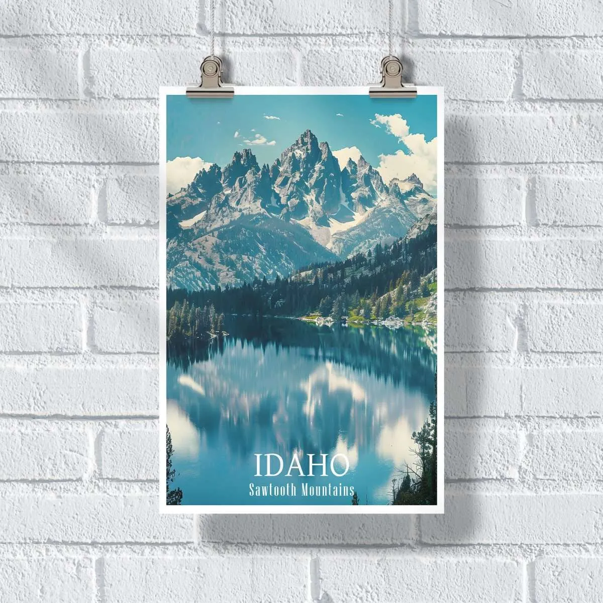 Idaho Sawtooth Splendor Poster UnitedWorldMemories