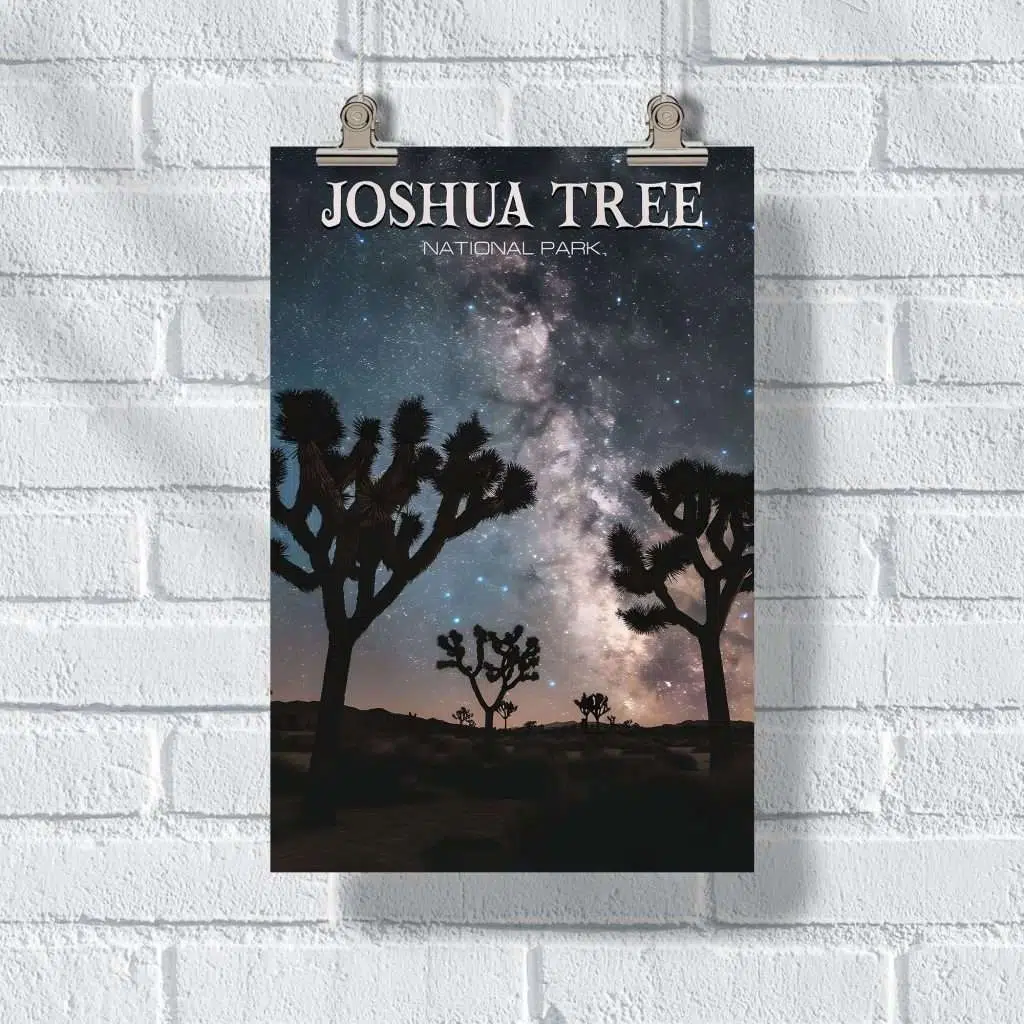 Joshua Tree National Park Cosmic Canopy Poster UnitedWorldMemories