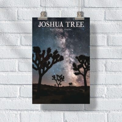 Joshua Tree National Park Cosmic Canopy Poster UnitedWorldMemories