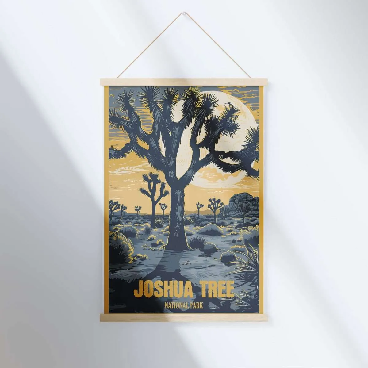 Joshua Tree National Park Desert Dreamscape Hanger Poster UnitedWorldMemories