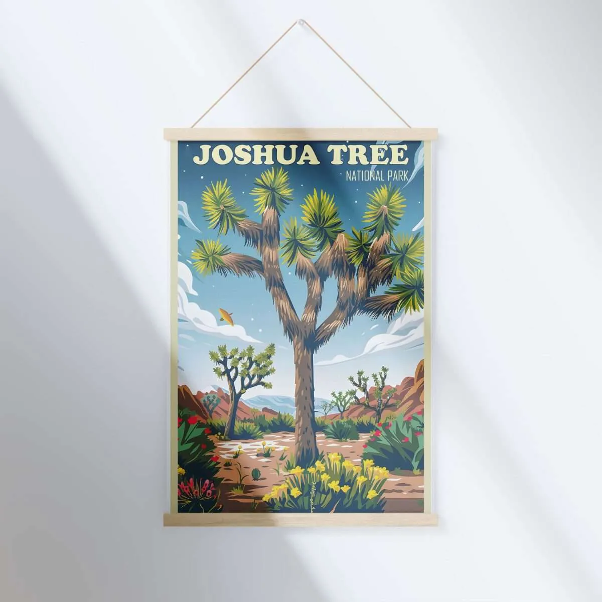 Joshua Tree National Park Hidden Oasis Hanger Poster UnitedWorldMemories