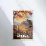 Maine Acadia Autumn Sonata Hanger Poster UnitedWorldMemories