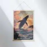 Maine Whalesong Wonderland Hanger Poster UnitedWorldMemories