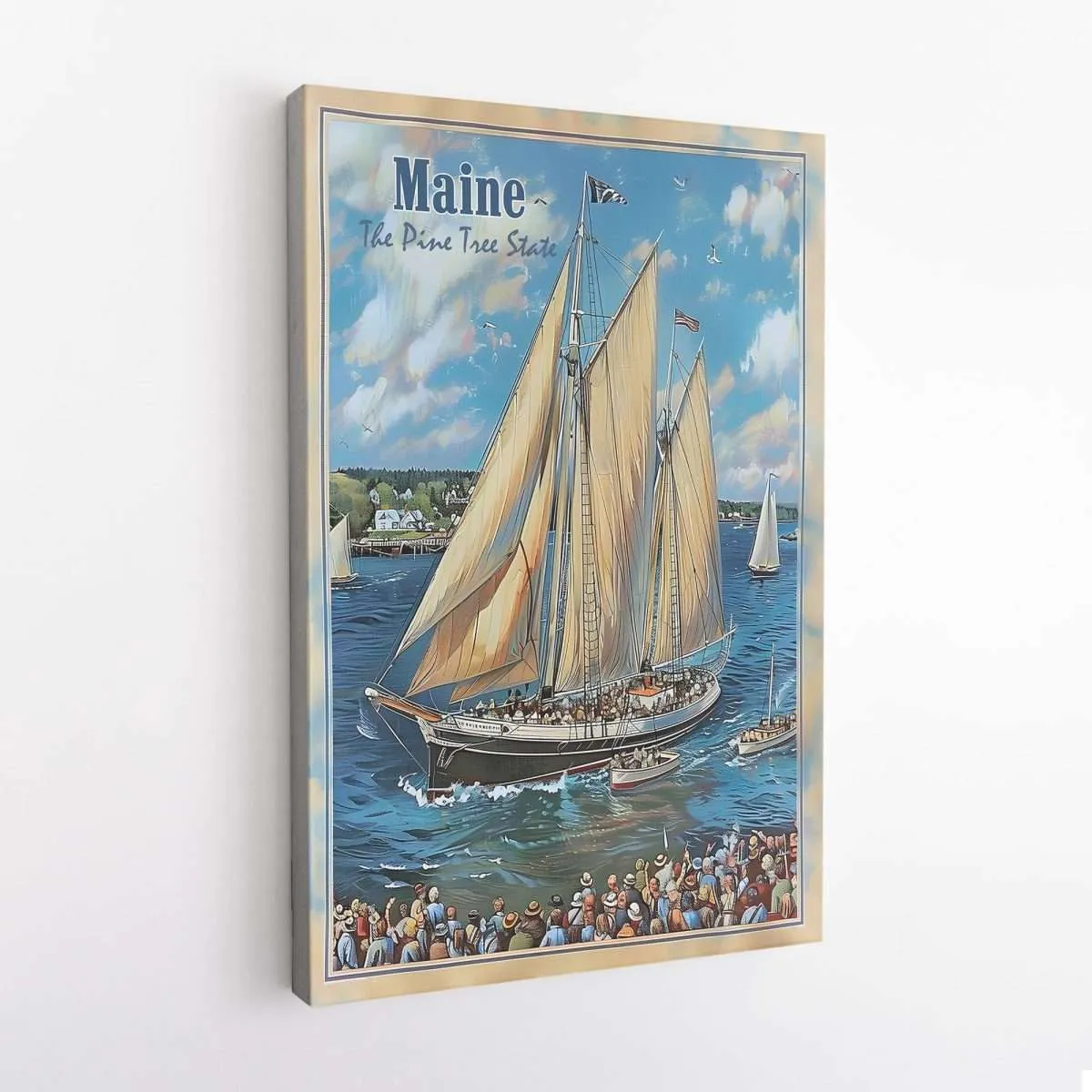 Maine Windjammer Festival Canvas UnitedWorldMemories