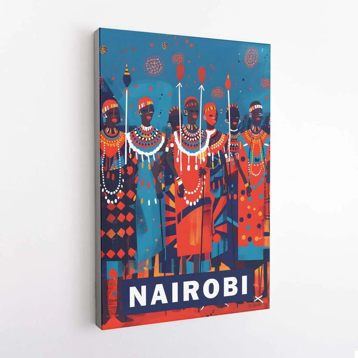 Nairobi Maasai Culture Canvas UnitedWorldMemories