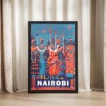 Nairobi Maasai Culture Framed Poster UnitedWorldMemories