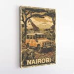 Nairobi Vintage Safari Canvas UnitedWorldMemories