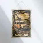 Nairobi Vintage Safari Hanger Poster UnitedWorldMemories