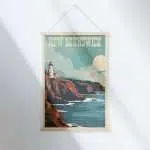 New Brunswick Vintage Fundy Coastline Hanger Poster UnitedWorldMemories