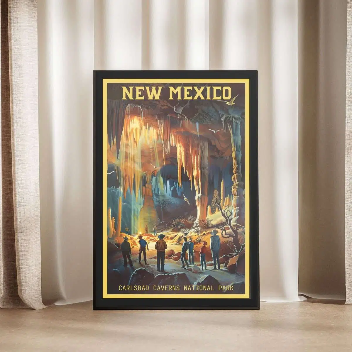 New Mexico Carlsbad Caverns Cathedral Framed Poster UnitedWorldMemories