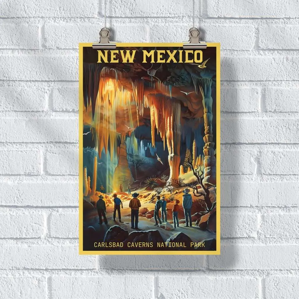 New Mexico Carlsbad Caverns Cathedral Poster UnitedWorldMemories