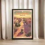 New Mexico Santa Fe Splendor Framed Poster UnitedWorldMemories