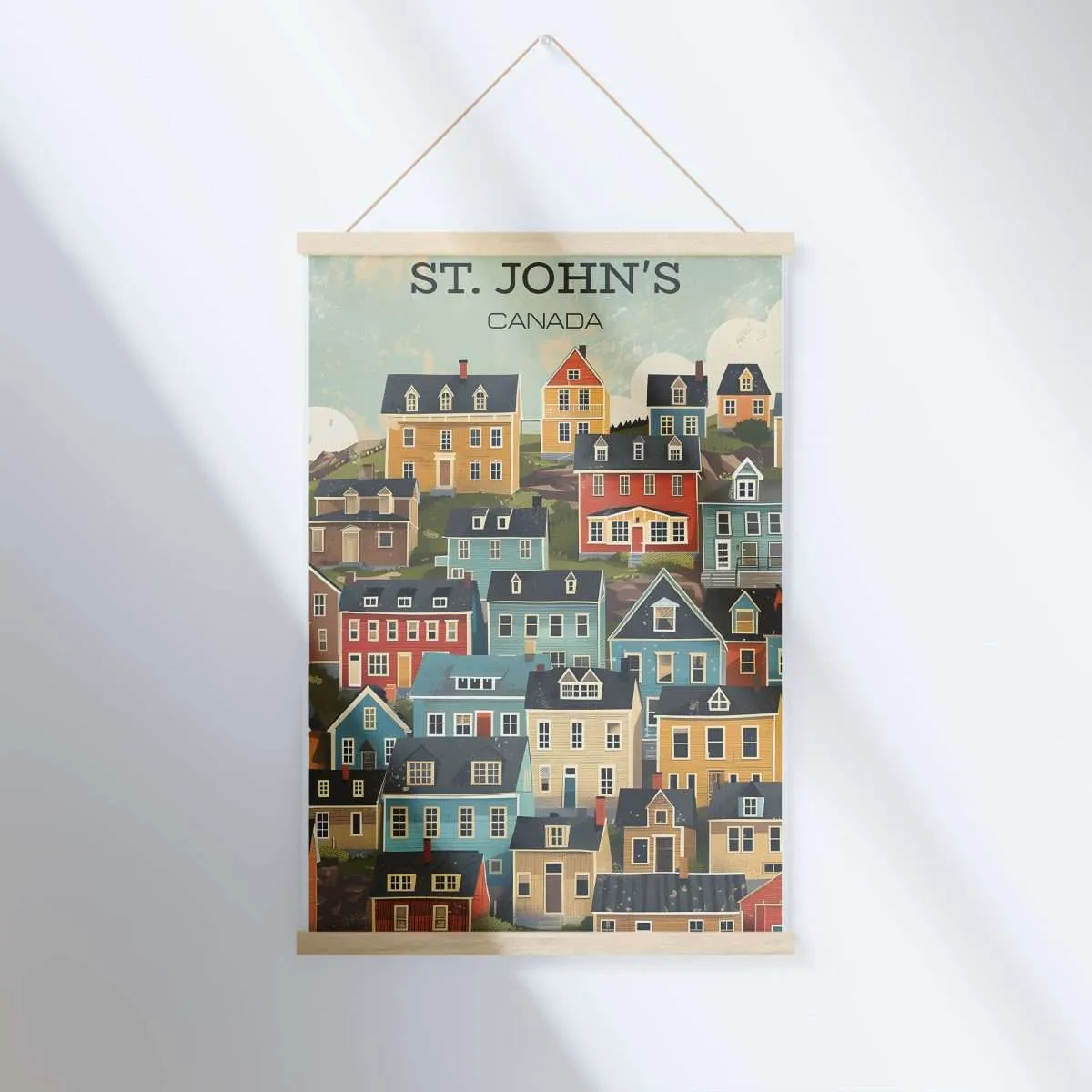 Newfoundland And Labrador Vintage St. John's Hanger Poster UnitedWorldMemories