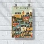 Newfoundland And Labrador Vintage St. John's Poster UnitedWorldMemories