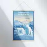 Northwest Territories Arctic Wildlife Hanger Poster UnitedWorldMemories