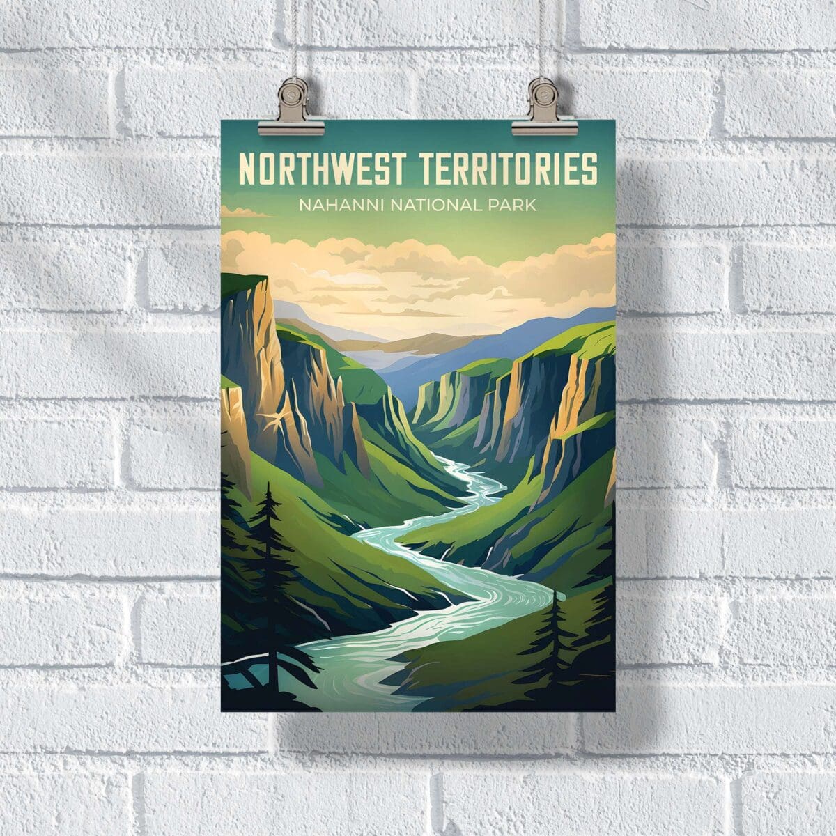 Northwest Territories Nahanni National Park Poster UnitedWorldMemories