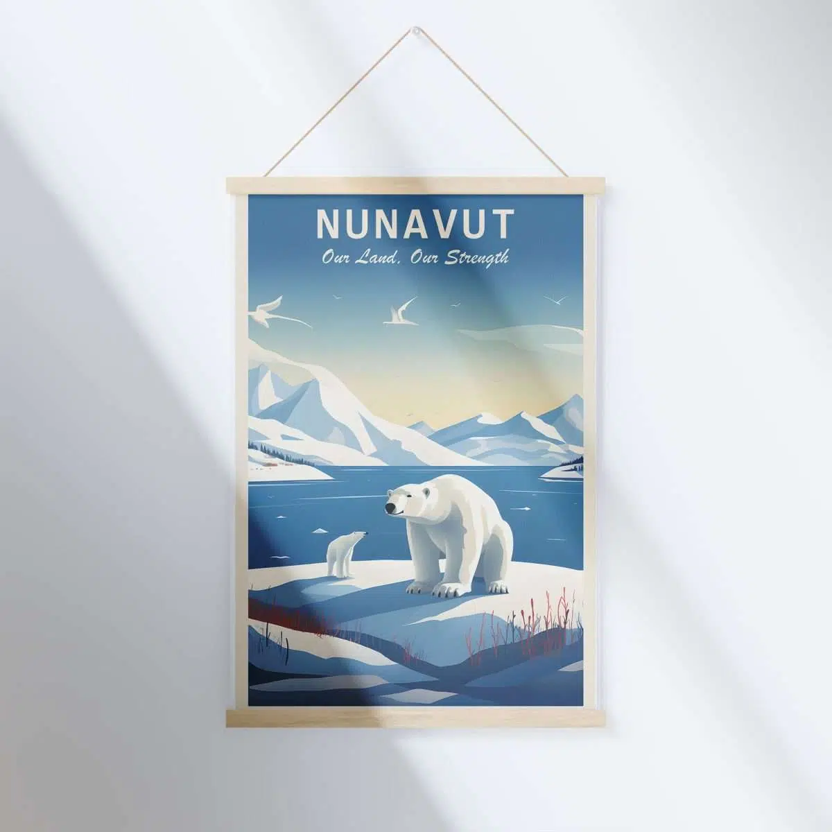 Nunavut Arctic Wildlife Sanctuary Hanger Poster UnitedWorldMemories