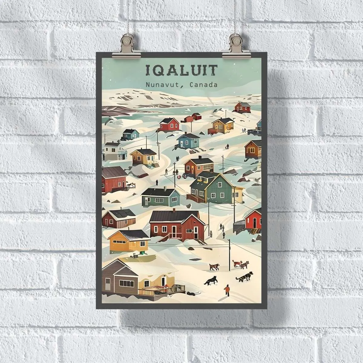 Nunavut Retro Iqaluit Poster UnitedWorldMemories