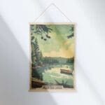 Ontario Retro Muskoka Lakes Hanger Poster UnitedWorldMemories