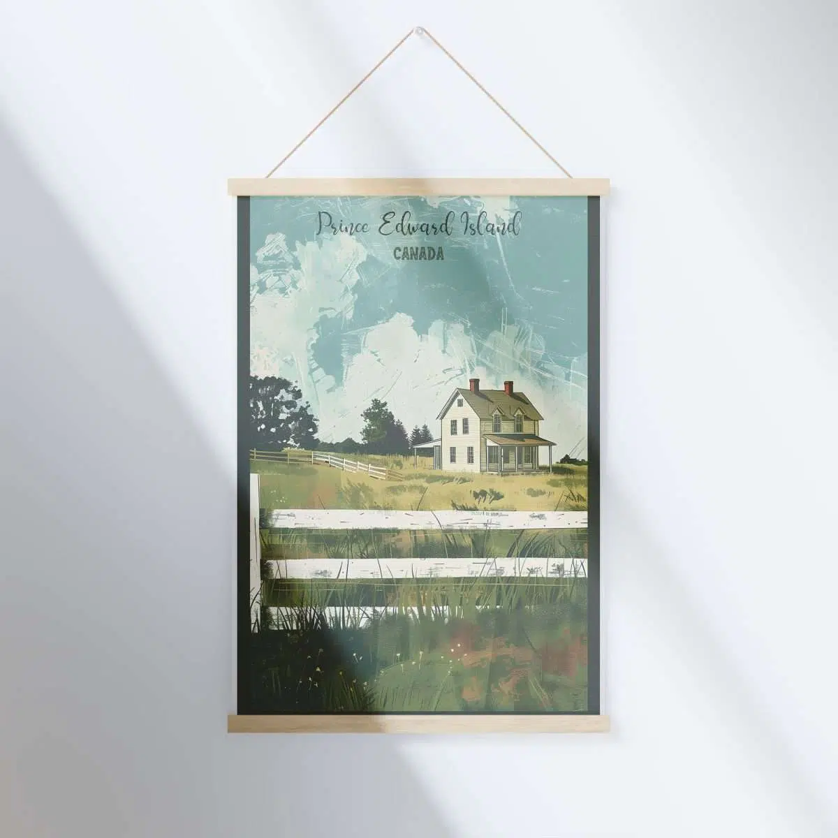 Prince Edward Island Retro Green Gables Hanger Poster UnitedWorldMemories