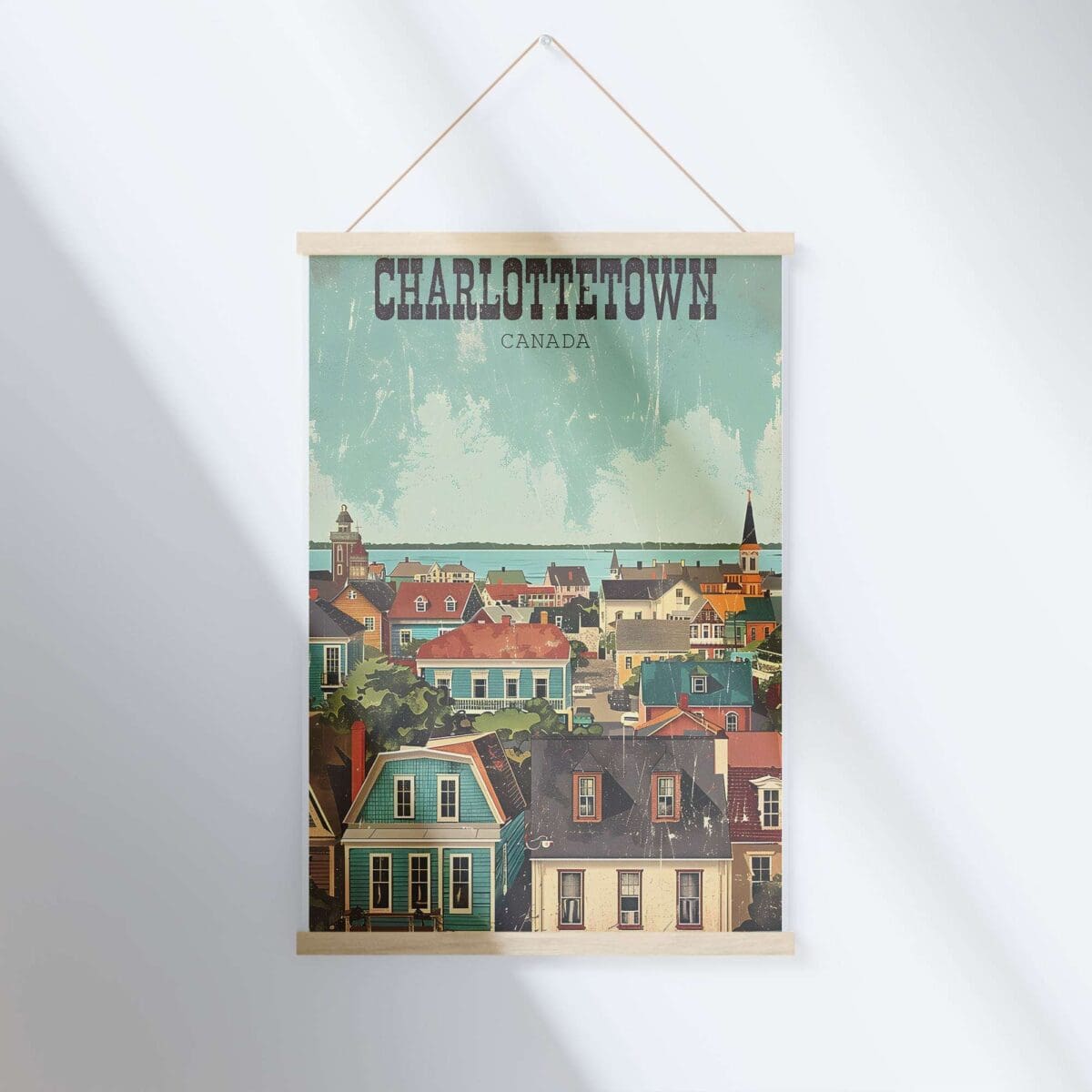 Prince Edward Island Vintage Charlottetown Hanger Poster UnitedWorldMemories