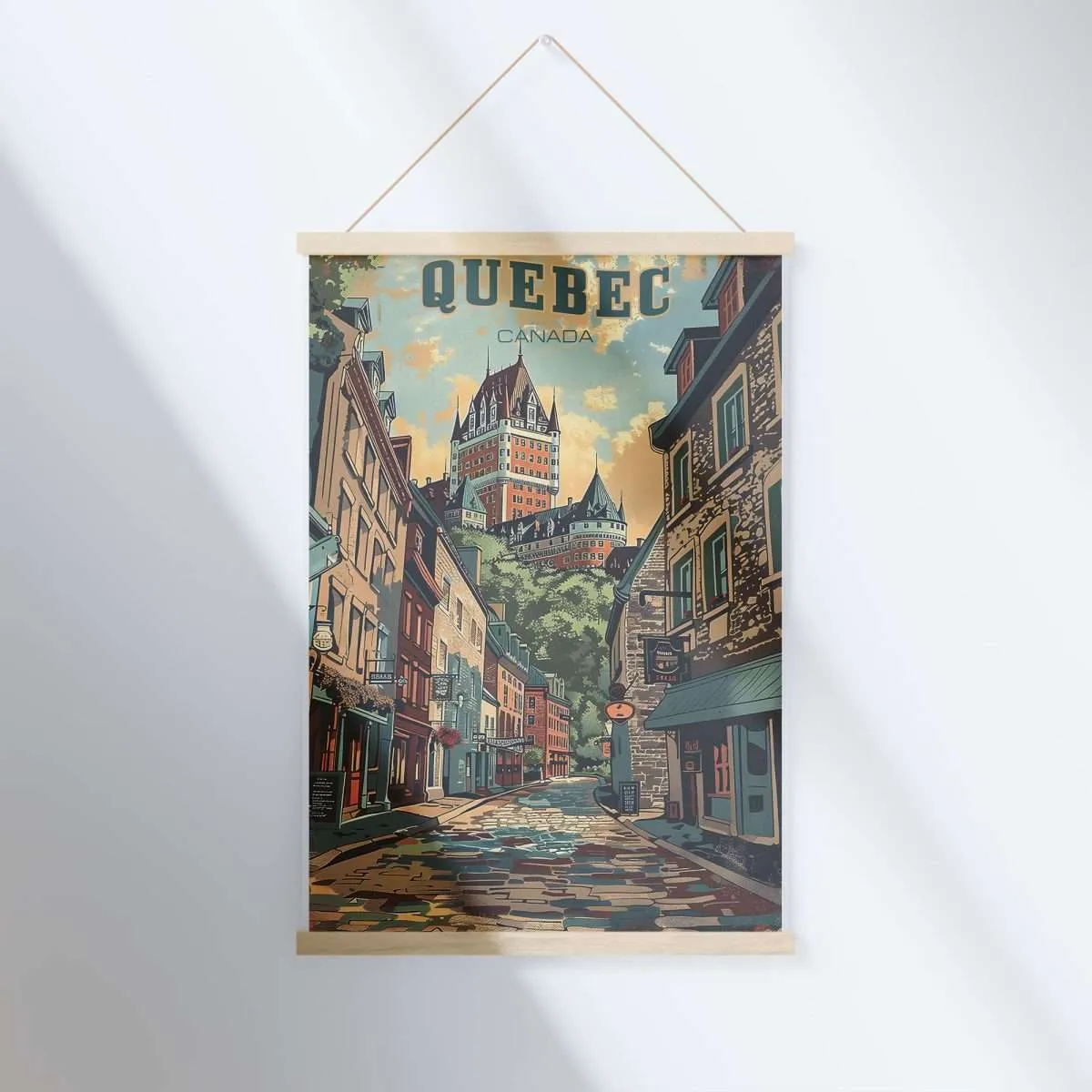 Quebec Vintage Old Quebec Hanger Poster UnitedWorldMemories