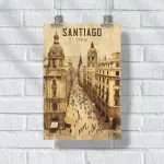 Santiago Old World Plaza De Armas Poster UnitedWorldMemories