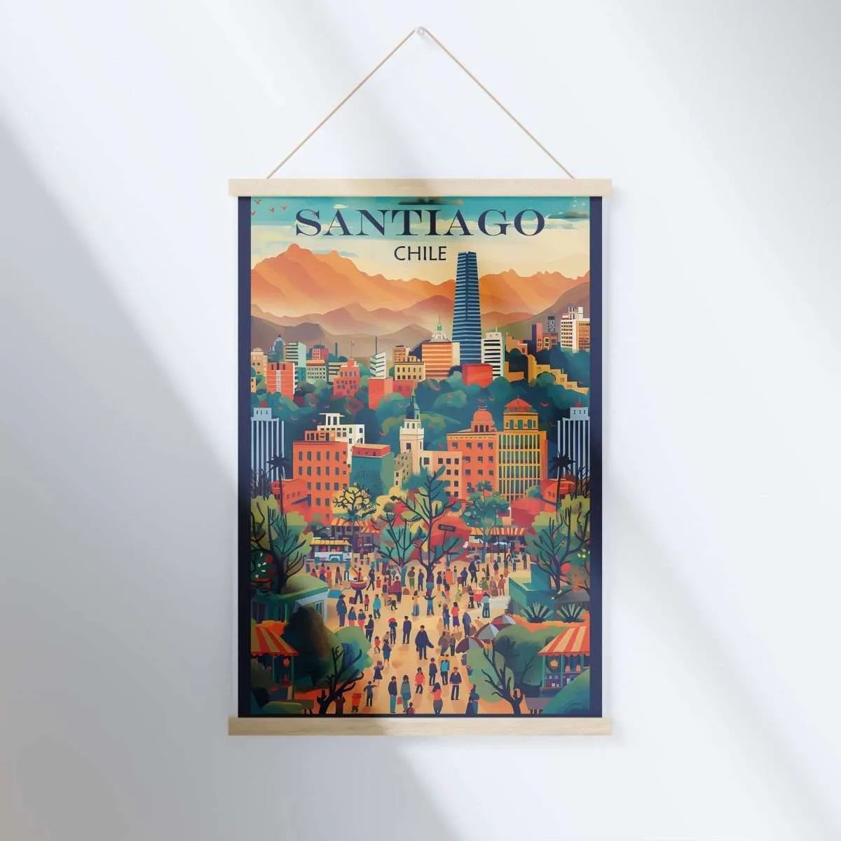 Santiago Urban Oasis Hanger Poster UnitedWorldMemories