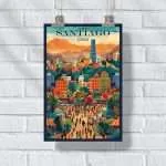 Santiago Urban Oasis Poster UnitedWorldMemories