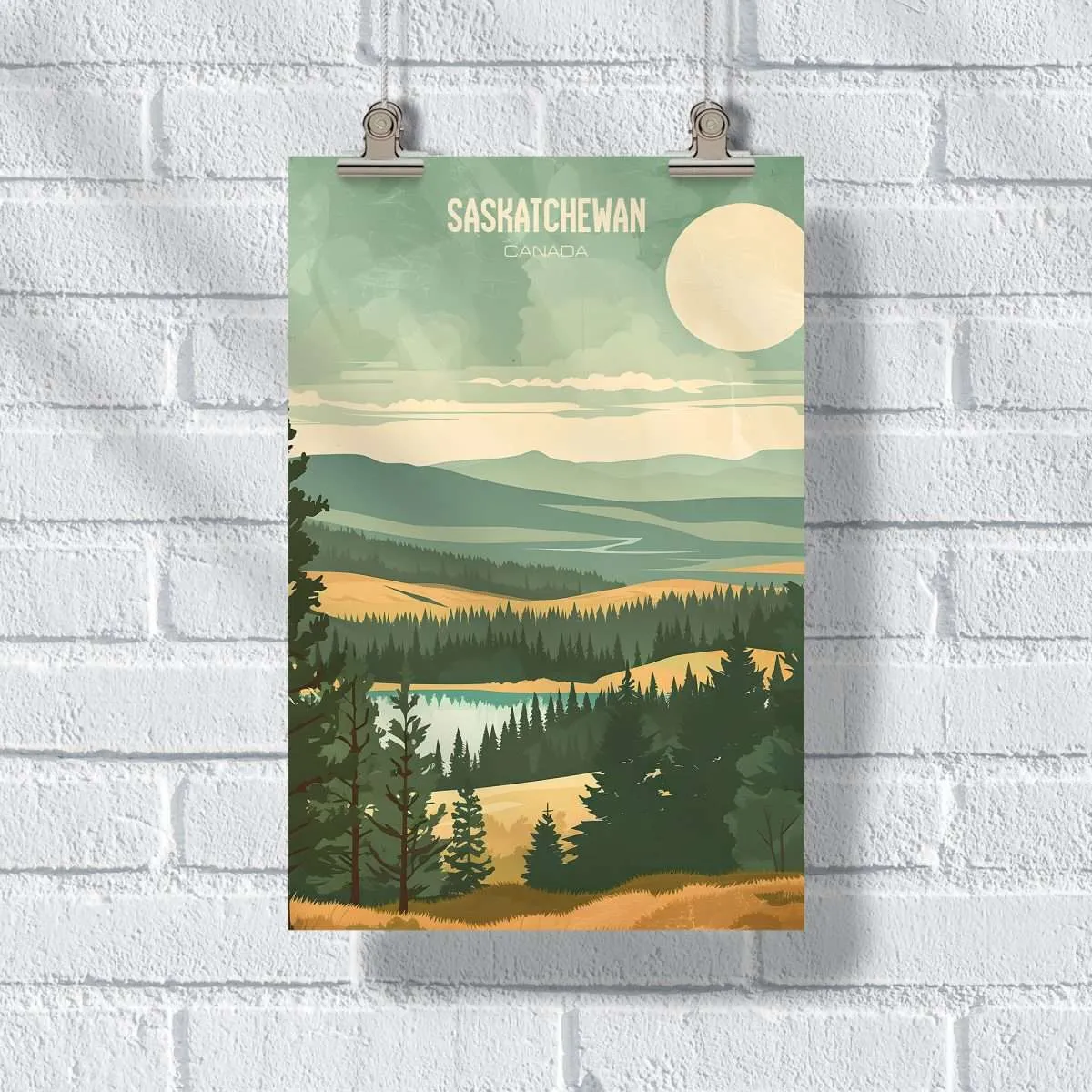 Saskatchewan Retro Cypress Hills Poster UnitedWorldMemories